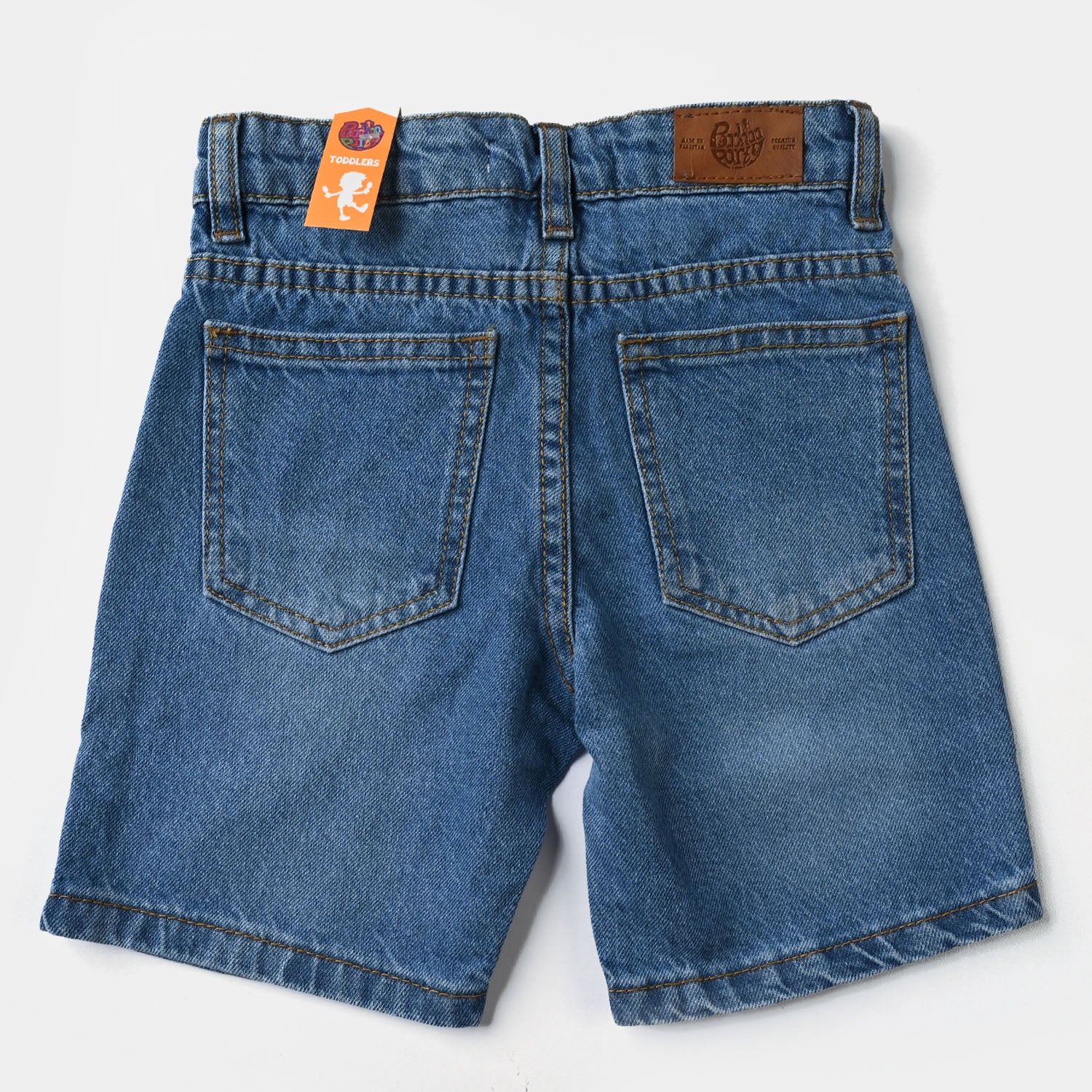 Boys Stretch Denim Shorts - Light Blue