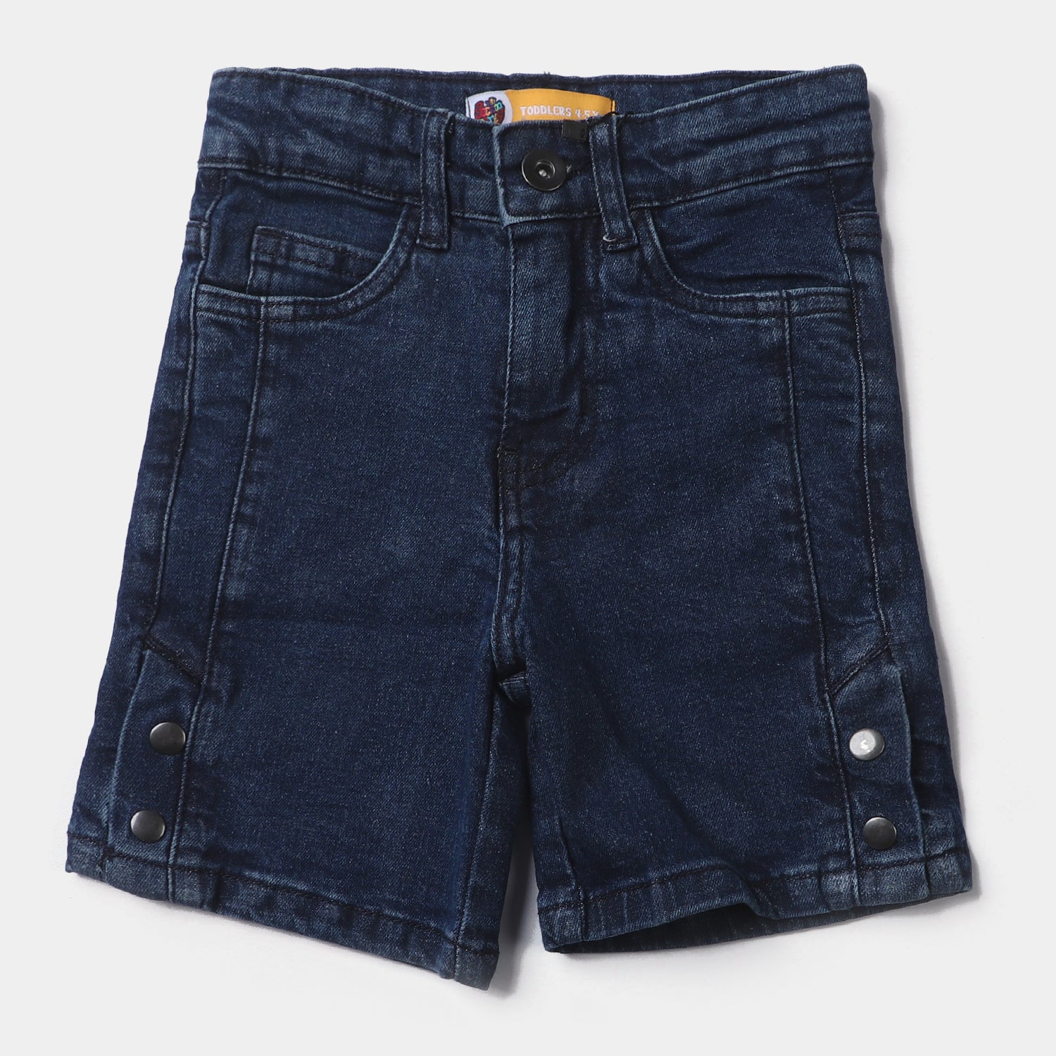 Boys Stretch Denim Shorts - Out Of This World - Mid Blue