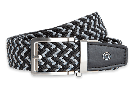 Braided Charcoal Golf Belt 1 3/8 Strap