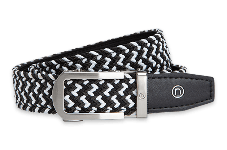 Braided Charcoal Golf Belt with 1 1/8 Strap