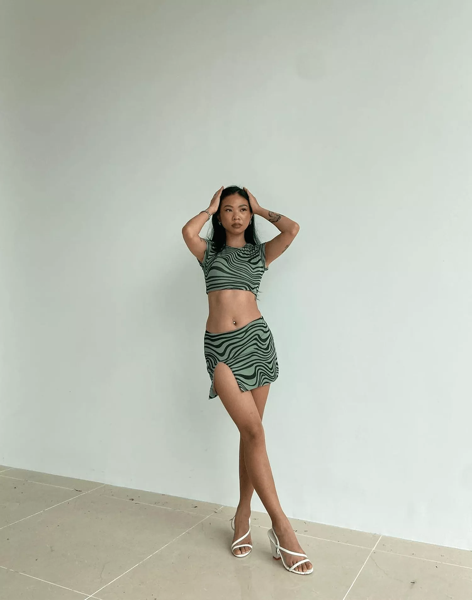 Breakeven Khaki Mini Skirt