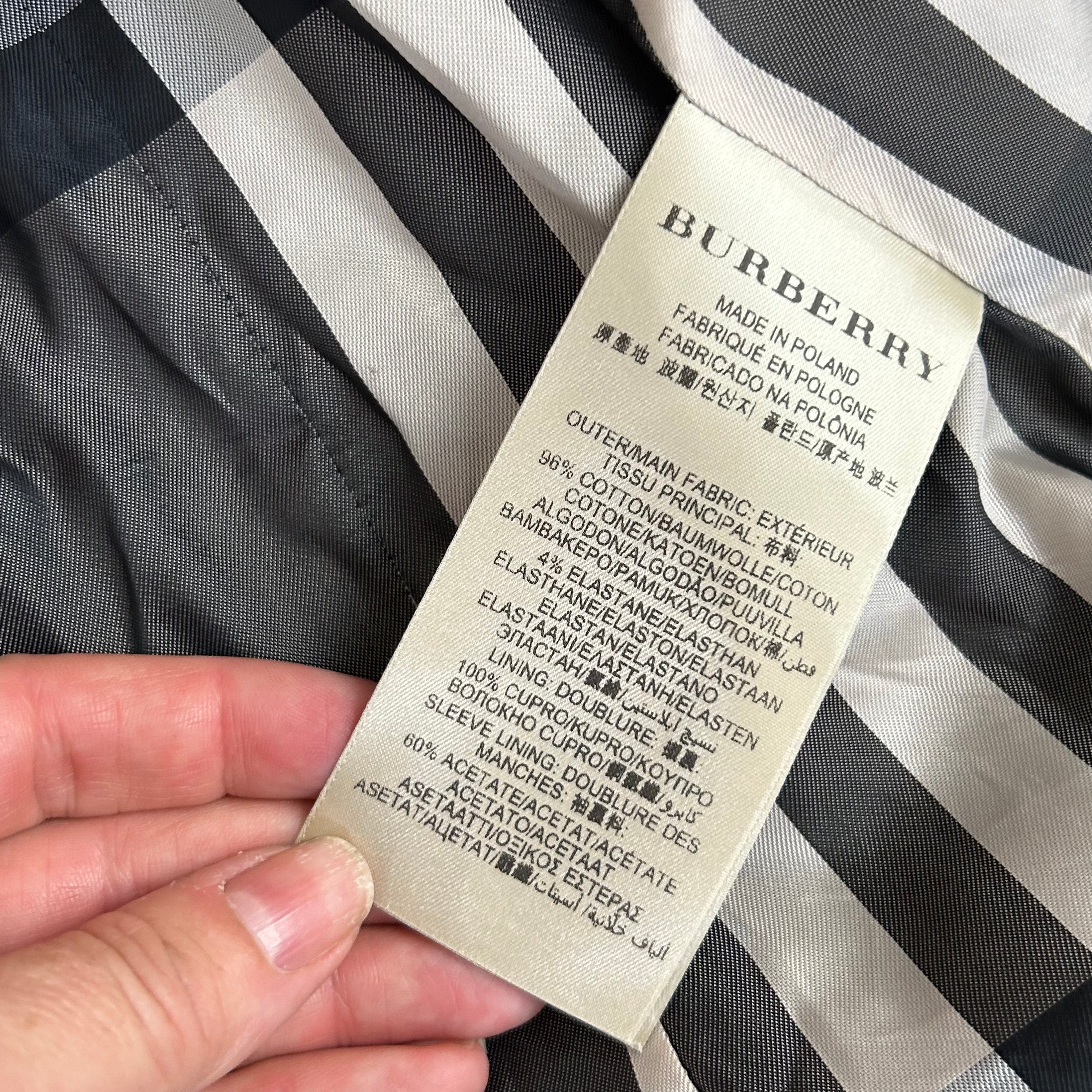 Burberry Black Classic Kensington Trench Coat - Brand New 1790, XXS