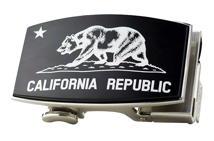 California Dreamin' Bear Black Dress Buckle, Fits 1 3/8 Straps