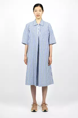 Candy Stripe Blue/White Polo Dress