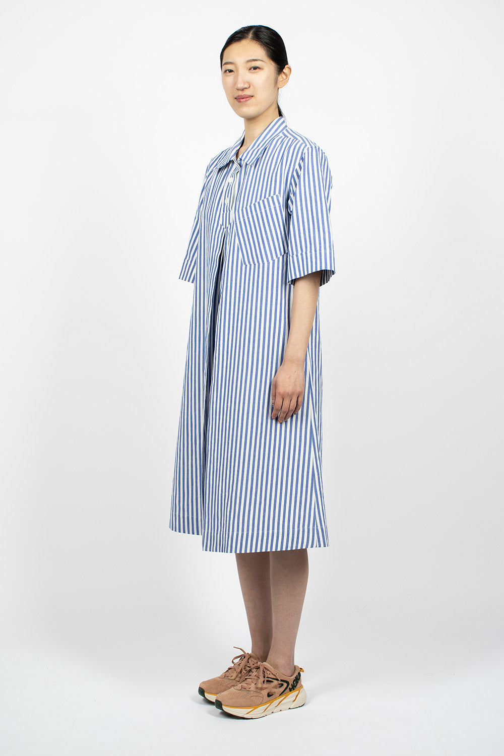 Candy Stripe Blue/White Polo Dress