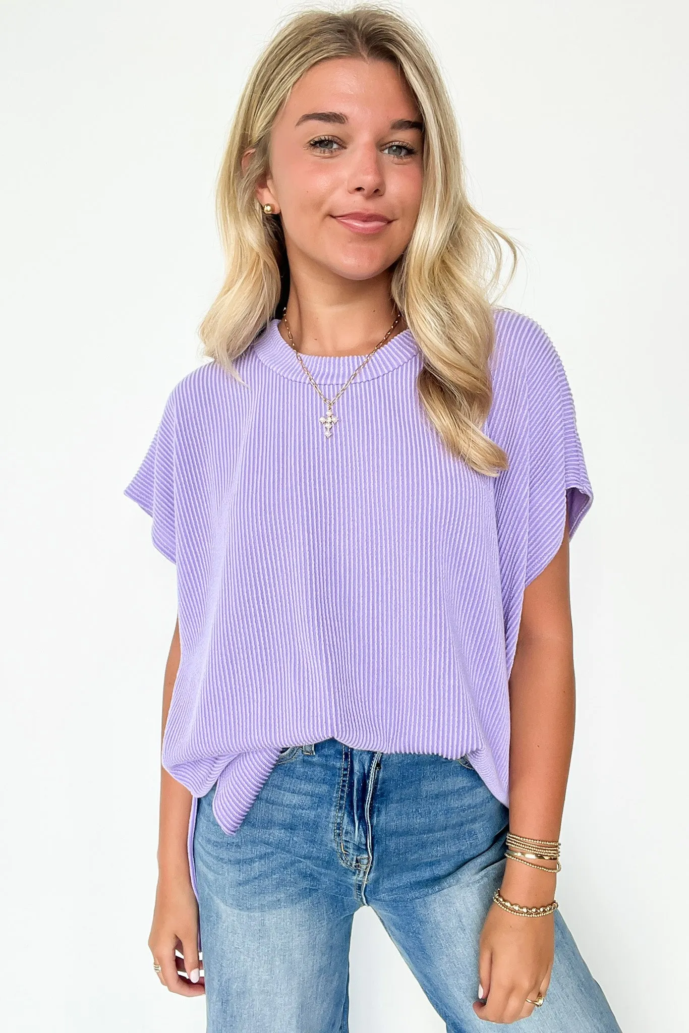 Casual Short Sleeve Tunic Top - BACK IN STOCK