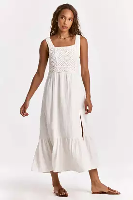 Chasity Tank Dress with Embroidery