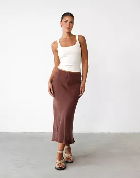 Chestnut Mimi Midi Skirt - Shop Now!