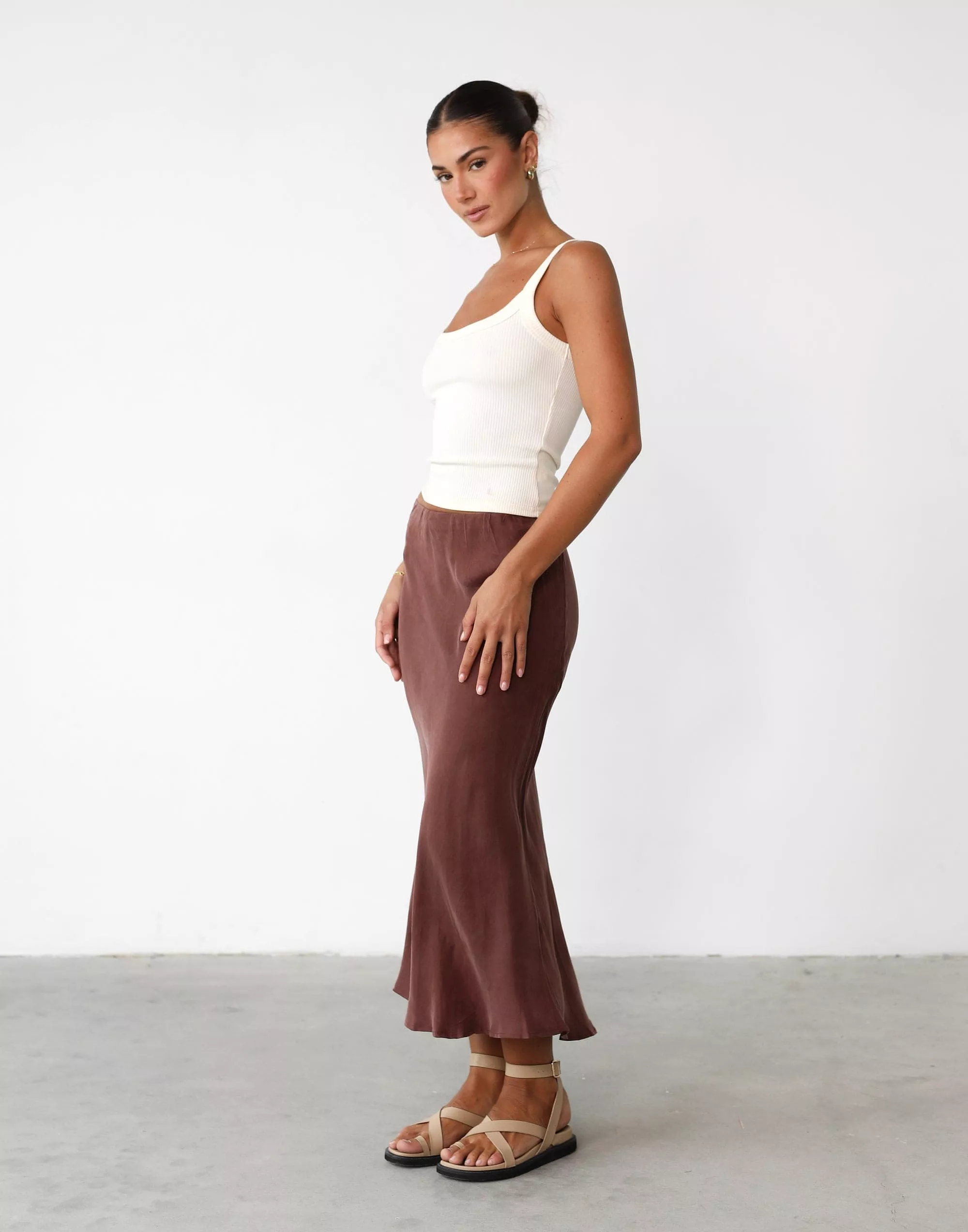 Chestnut Mimi Midi Skirt - Shop Now!