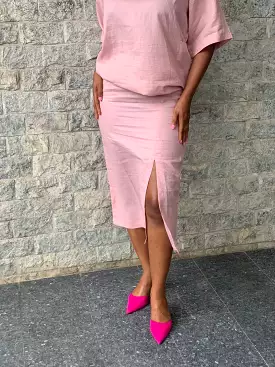 Chizoba Pink Midi Skirt