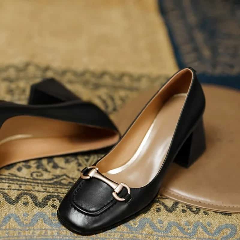 Classy Chunky Low Heel