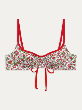 Cola Berry Balconette Bikini Top with Underwire