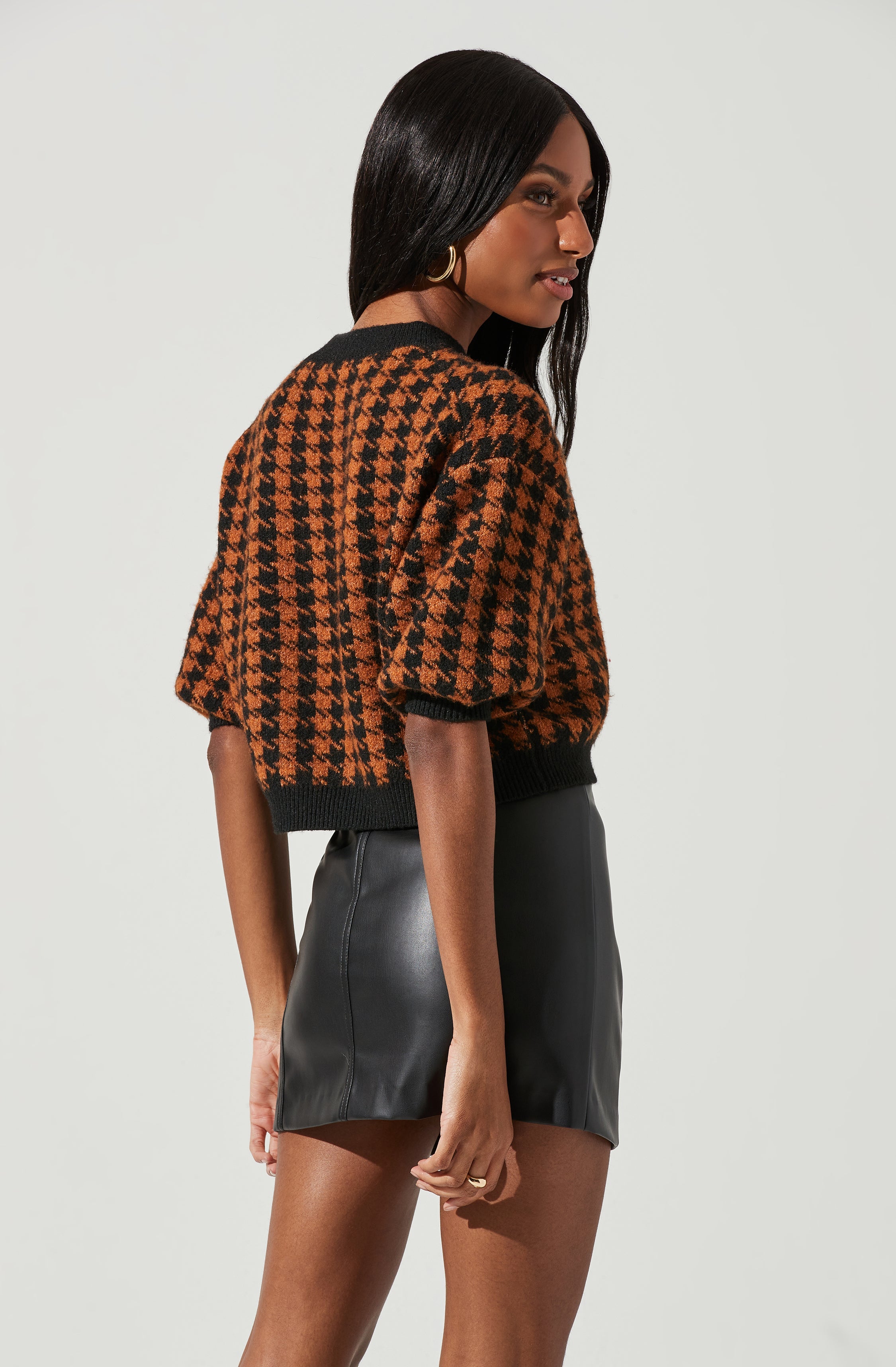 Colette Houndstooth Sweater - Short Sleeve | Buy Online Now!