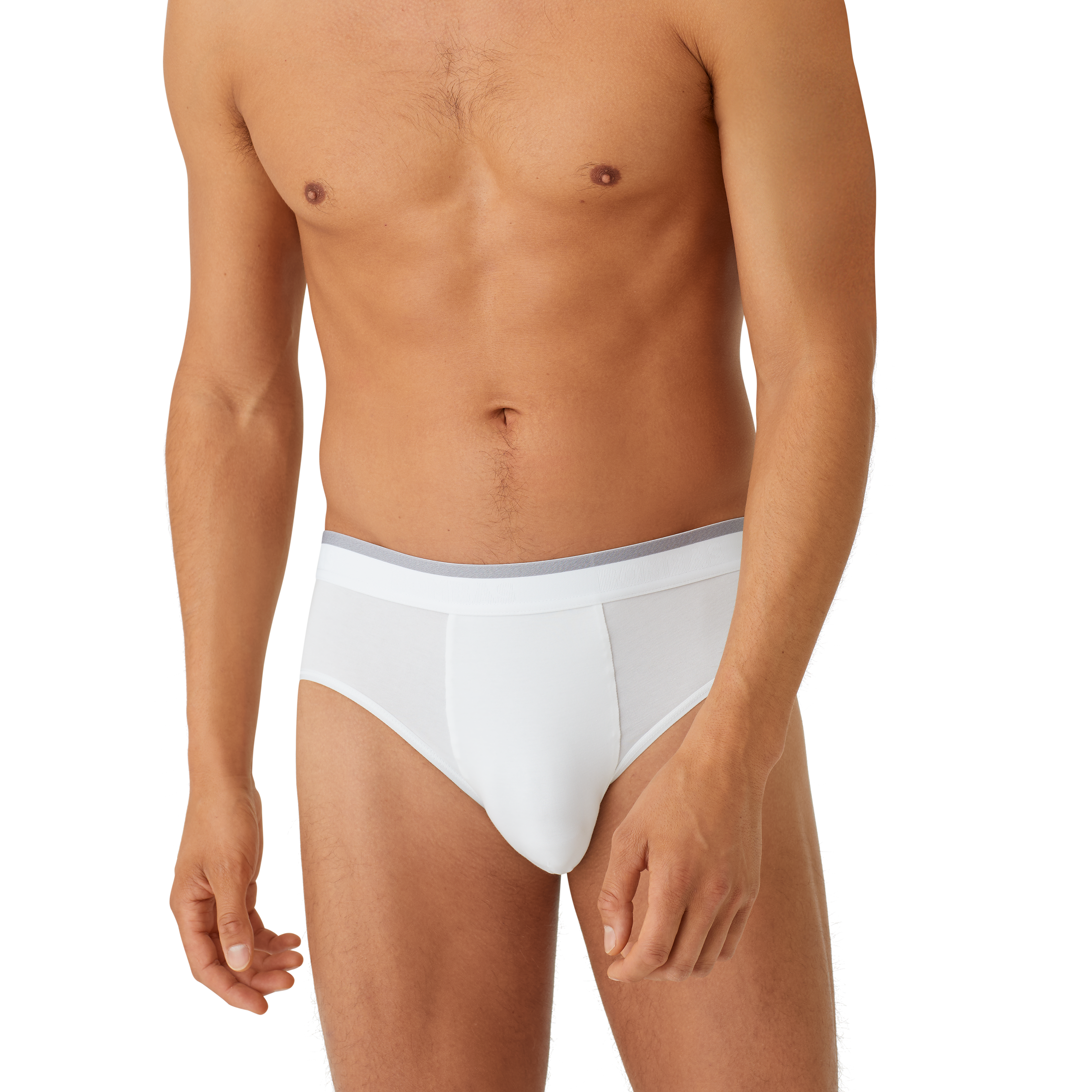 Cotton Modal Blend Briefs for Men Pack, Flyless - 3 Pack