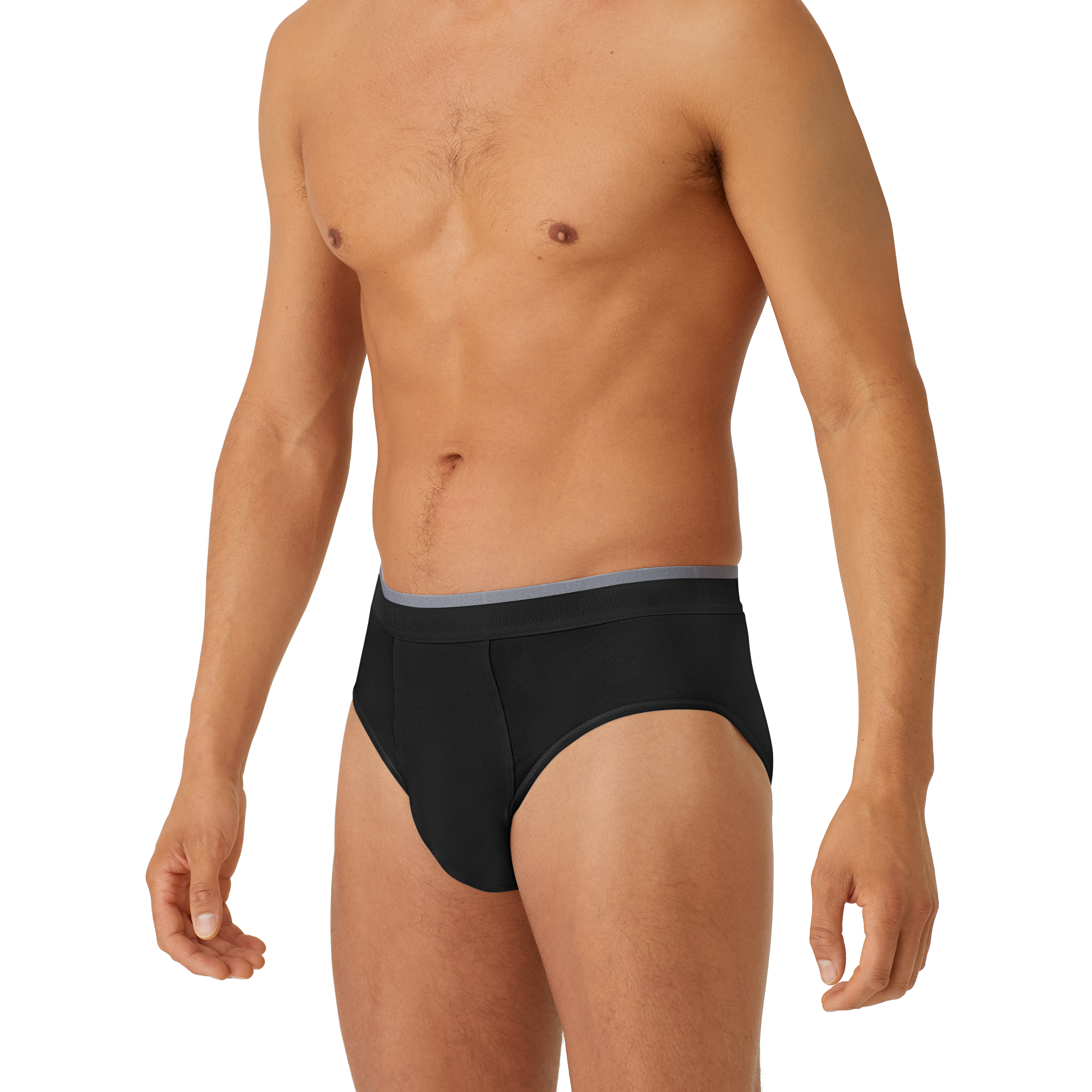 Cotton Modal Blend Briefs for Men Pack, Flyless - 3 Pack