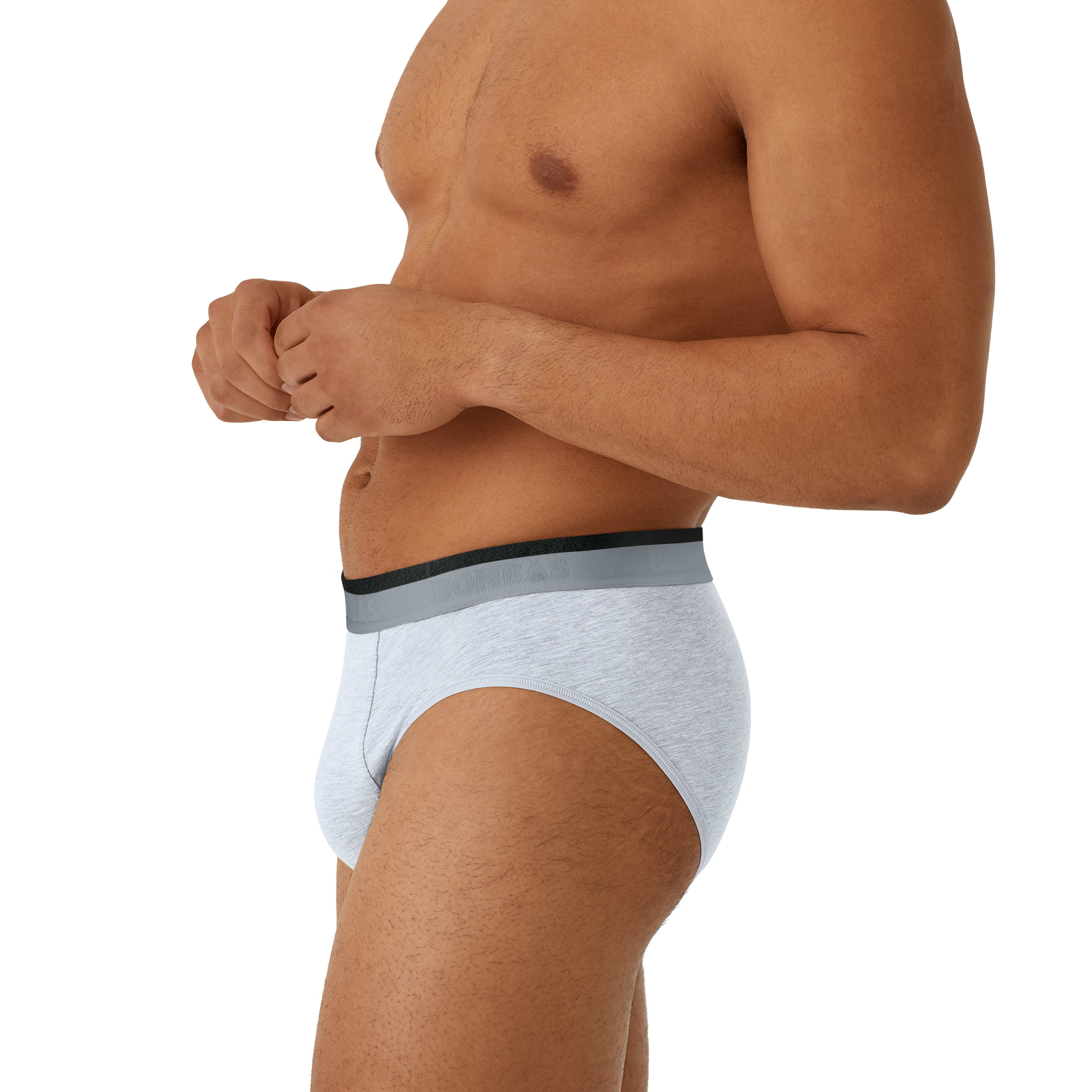 Cotton Modal Blend Briefs for Men Pack, Flyless - 3 Pack