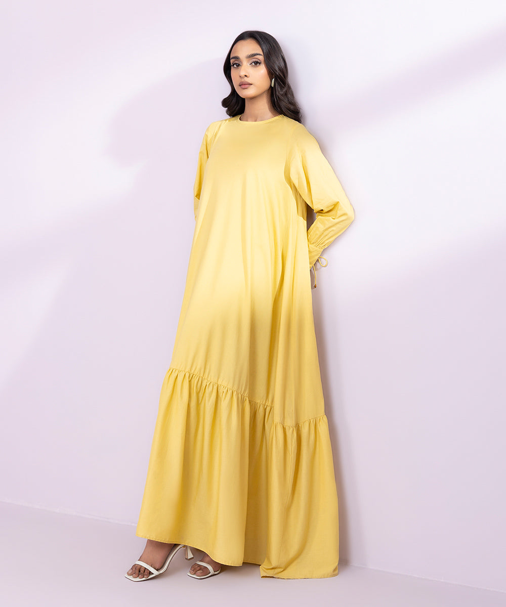 Cotton Viscose Tier Dress can be rewritten as Tiered Cotton Viscose Dress