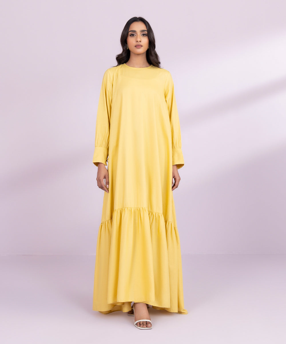 Cotton Viscose Tier Dress can be rewritten as Tiered Cotton Viscose Dress