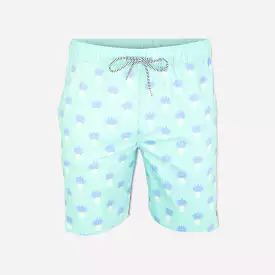 Cousin Skully Aqua Stretch Shorts.