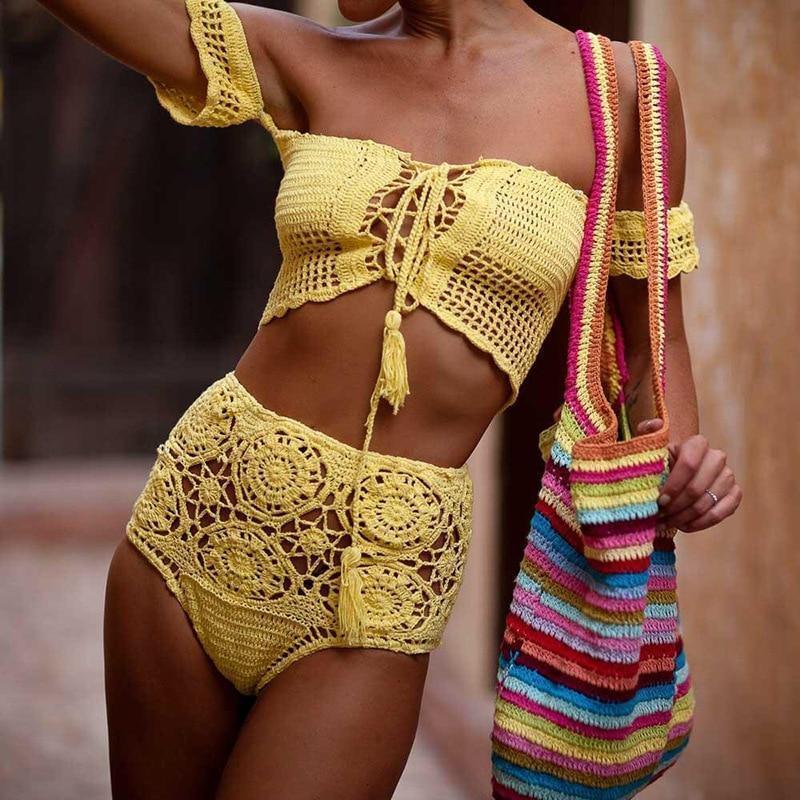 crochet bikini set