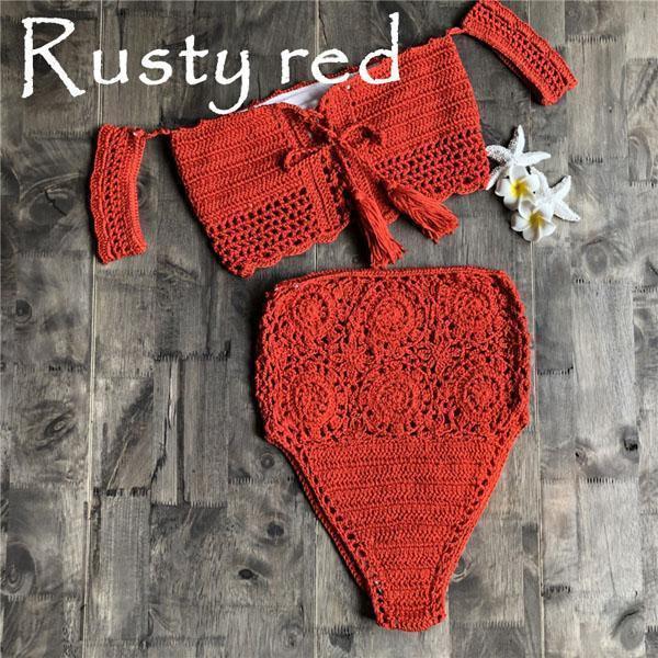 crochet bikini set