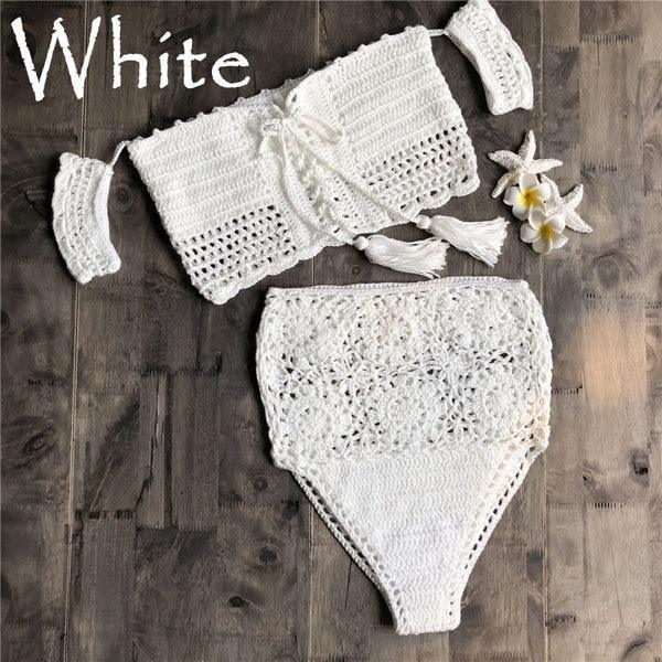 crochet bikini set