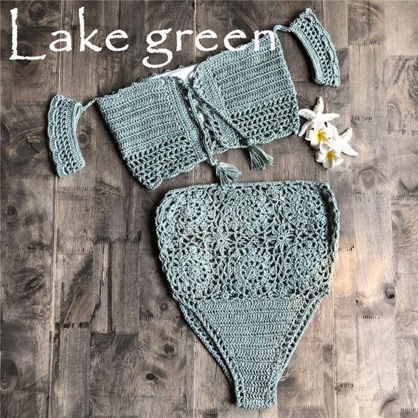 crochet bikini set