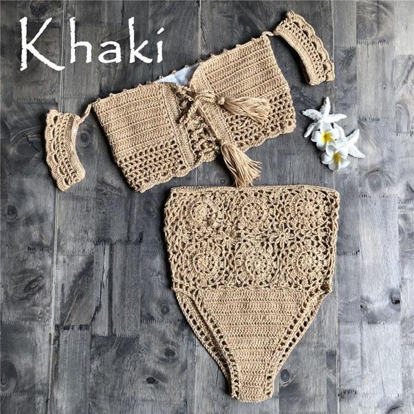 crochet bikini set