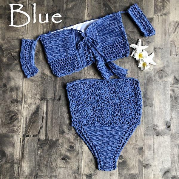 crochet bikini set