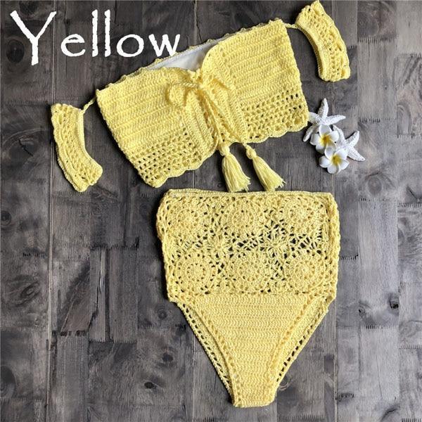 crochet bikini set