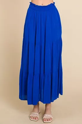 Culture Code Frill Ruched Midi Skirt