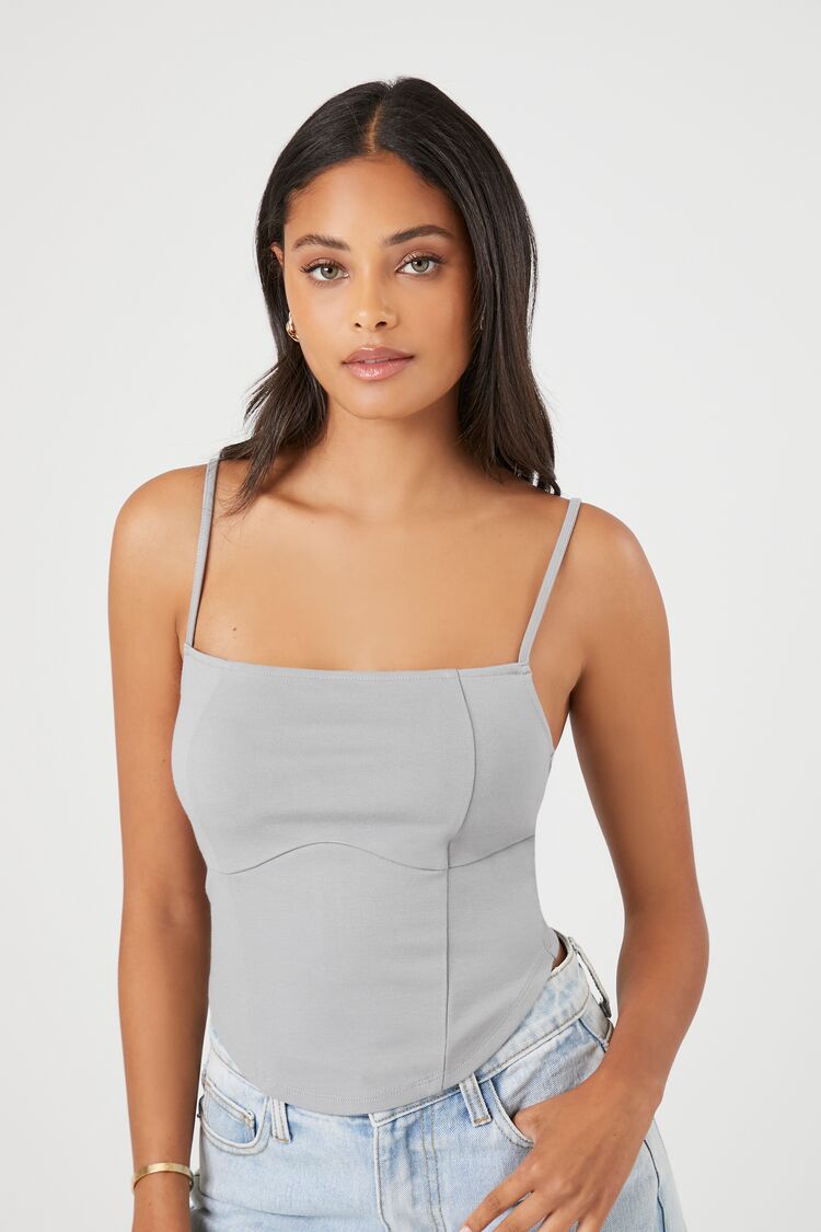 Curved Bustier Cami with Hem Variation