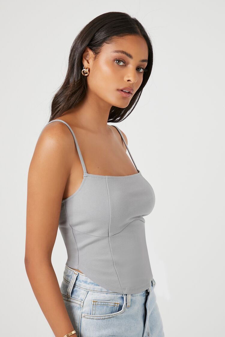 Curved Bustier Cami with Hem Variation