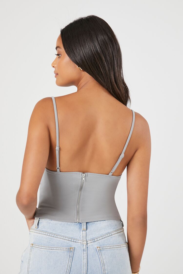 Curved Bustier Cami with Hem Variation