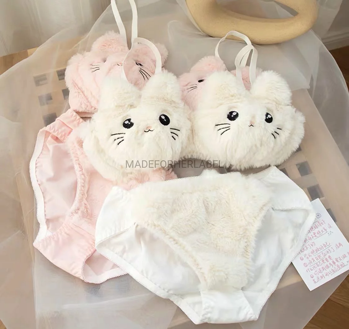 Cute Cat Lingerie Set