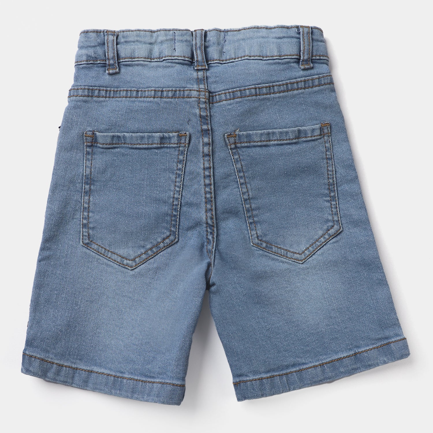 Denim Stretch Shorts for Boys - Adventure-Ready in Blue.