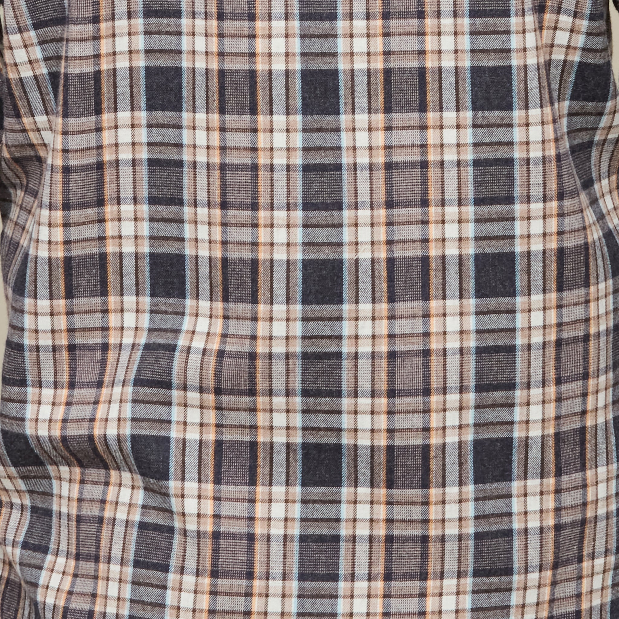 Denver Flannel Blue Brown - Shop Now