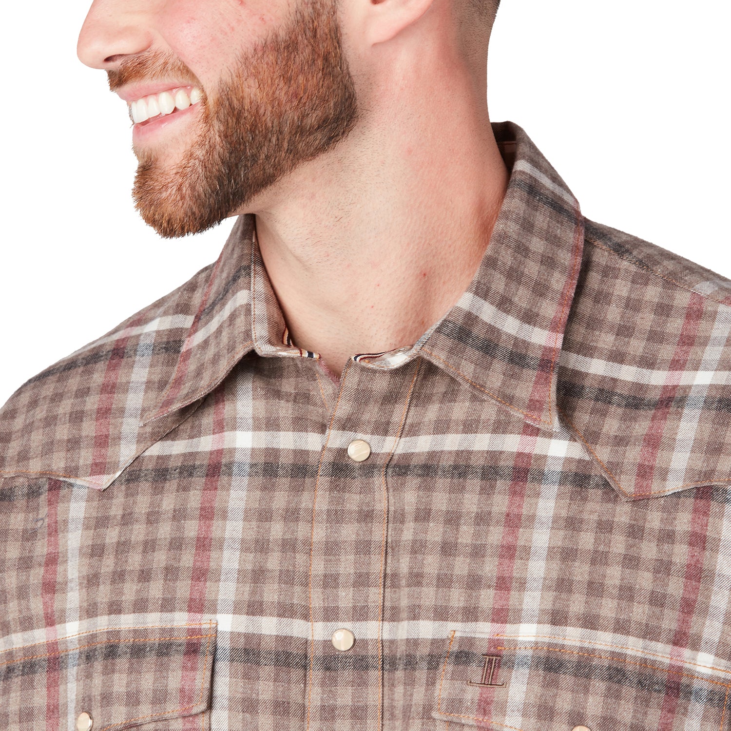 Denver Flannel - Brown and Burgundy Flannel Shirt | Shop Now!