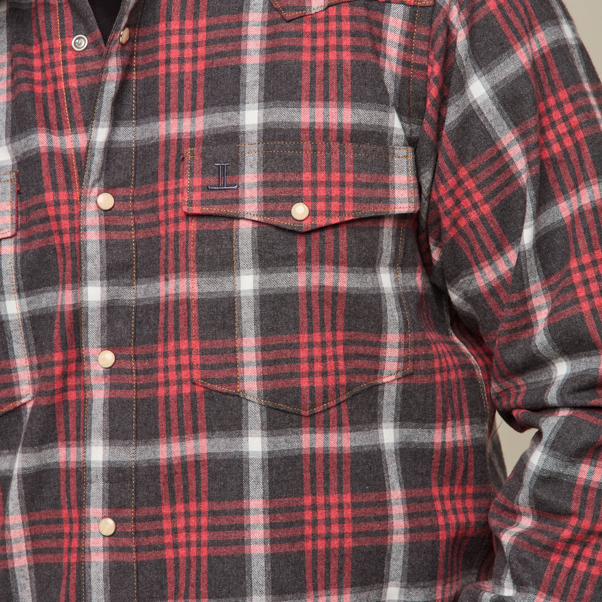 Denver Flannel Red Grey - Buy Online - Limited Stock Available!