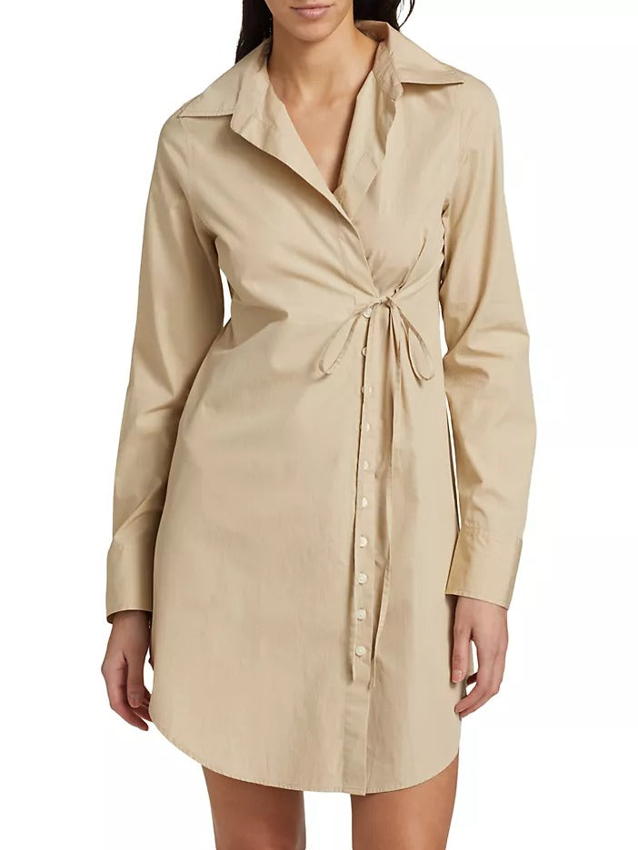 Derek Lam 10 Crosby Cindy Shirt Dress - Safari