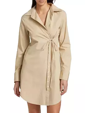 Derek Lam 10 Crosby Cindy Shirt Dress - Safari