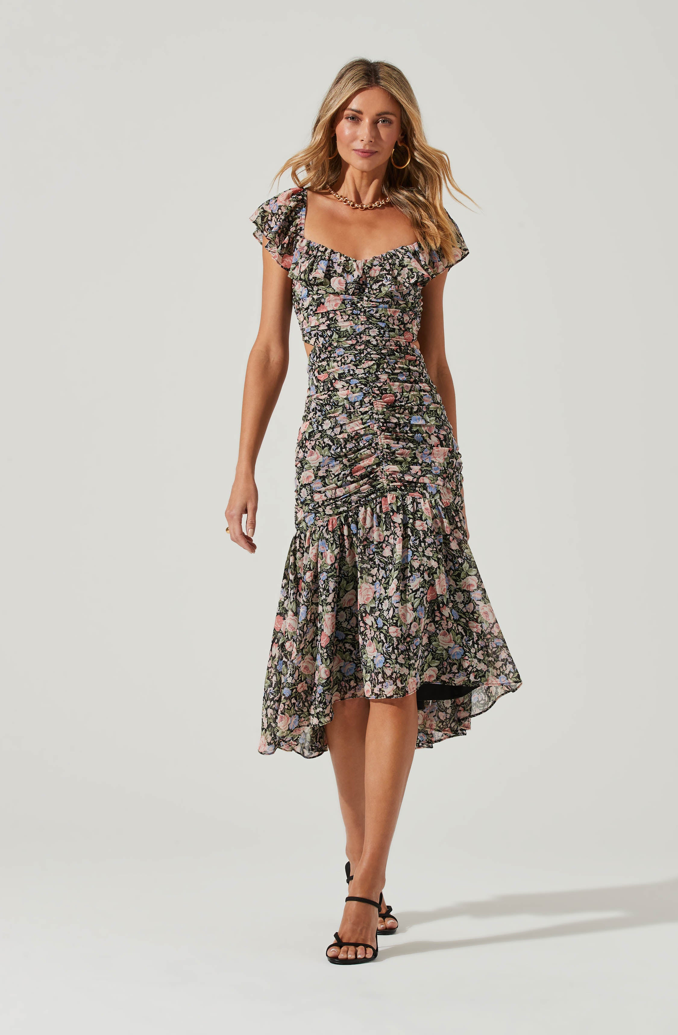 Devereaux Floral Midi Dress