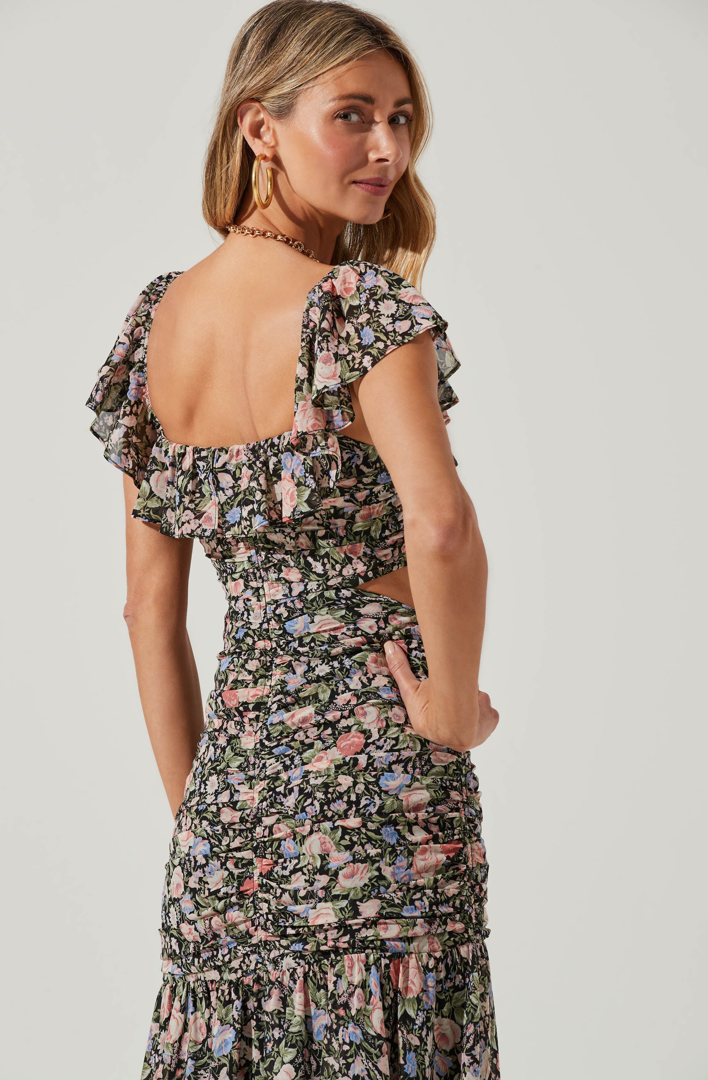 Devereaux Floral Midi Dress