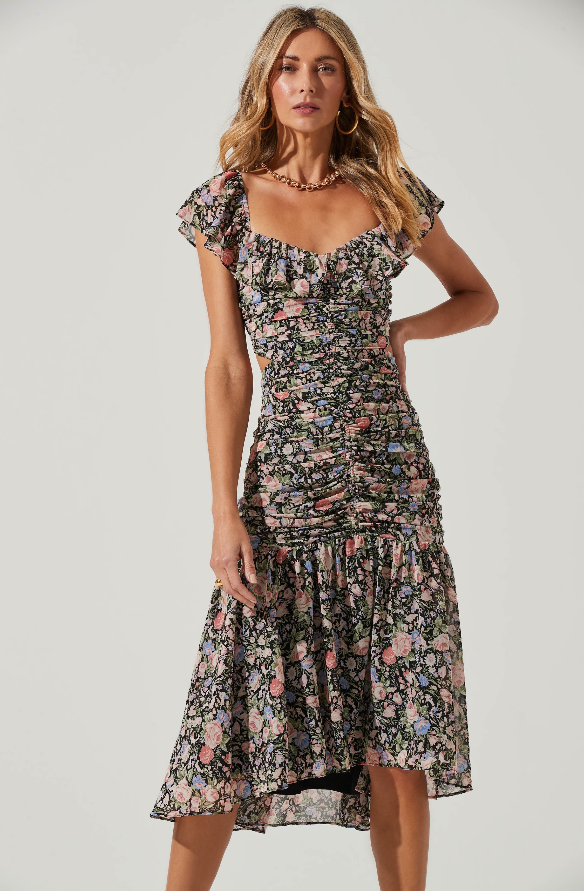 Devereaux Floral Midi Dress