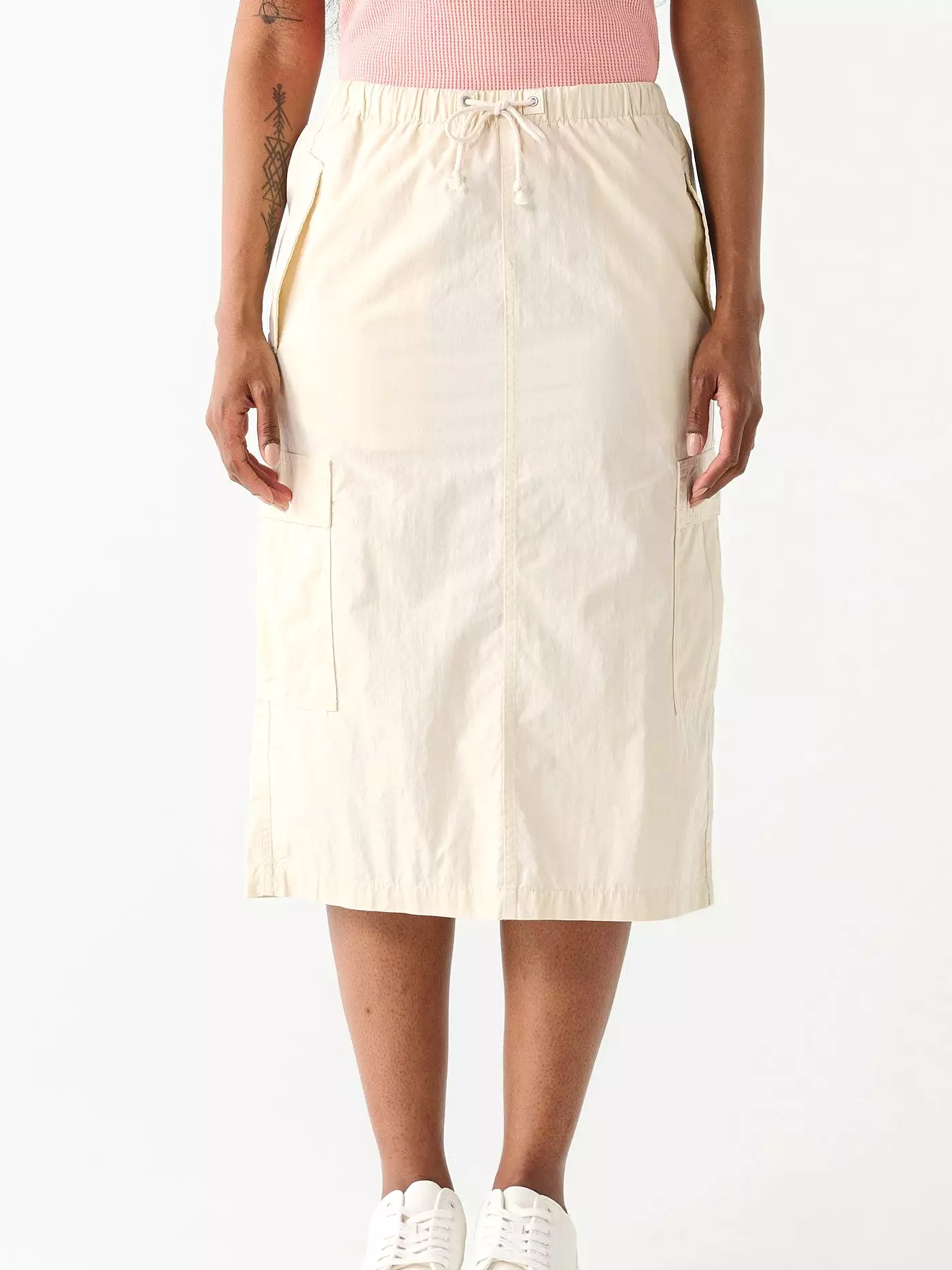 DEX Parachute Cargo Midi Skirt modified for improved search engine optimization: Trendy Parachute Cargo Midi Skirt by DEX