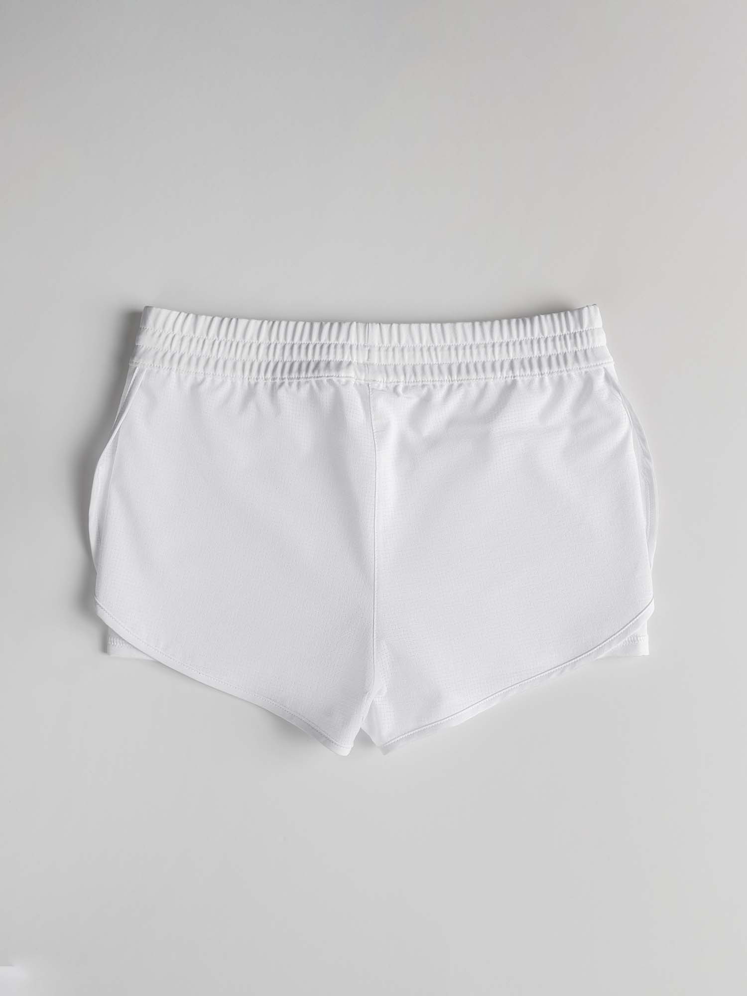 Double Layer White Girls Shorts