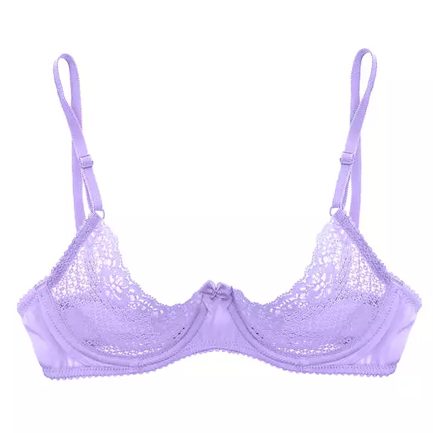 Duet Lace Underwire Demi Bra - Lilac | Online Shopping