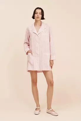 Edie Shirt Dress - Strawberry Stripe | Shop Now