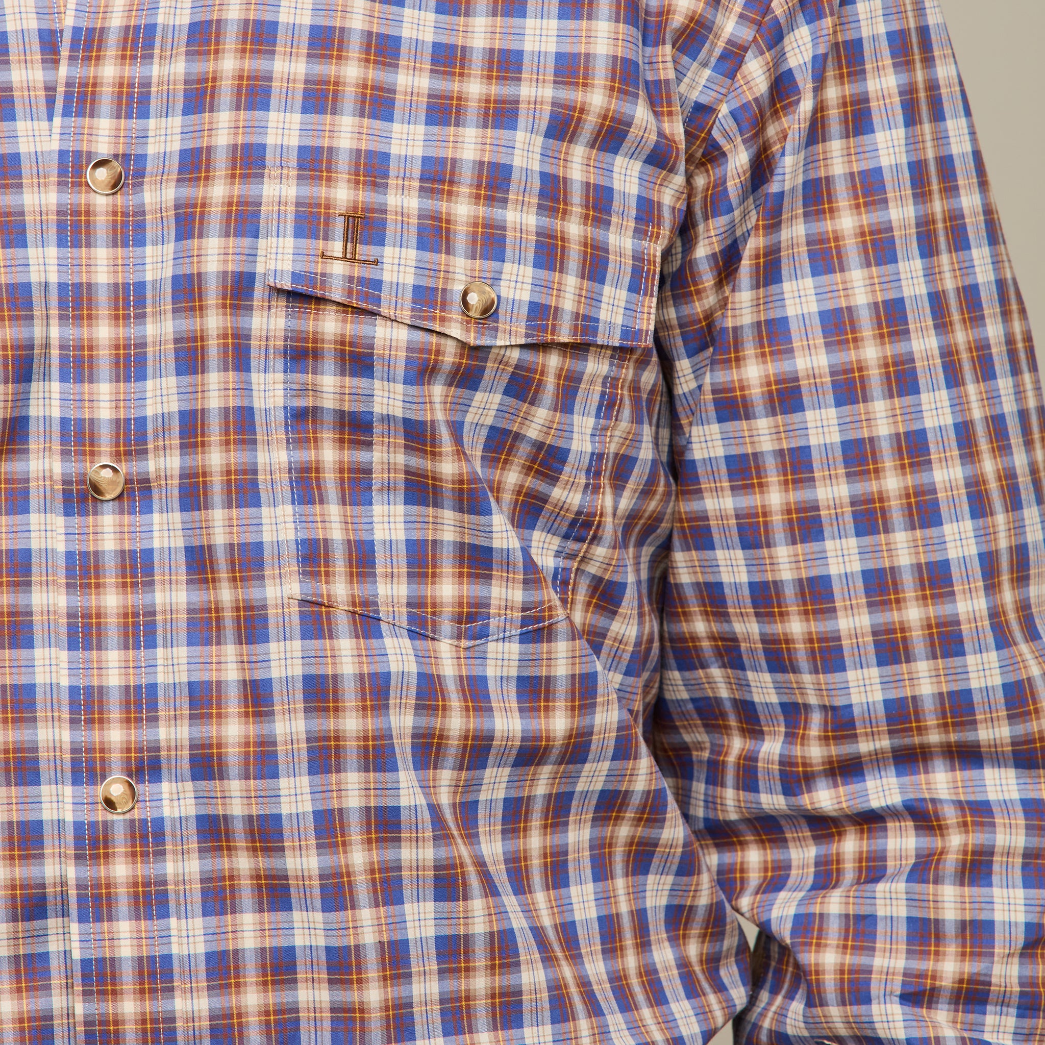 El Paso Blue/Brown Plaid