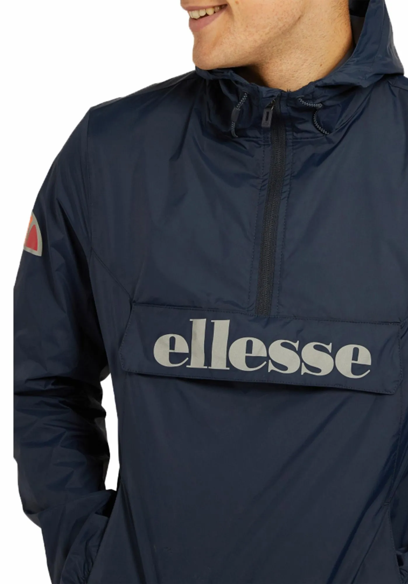 Ellesse Men's Hooded Navy Cagoule Jacket